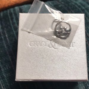 Grace & Heart Love Birds silver pendant.